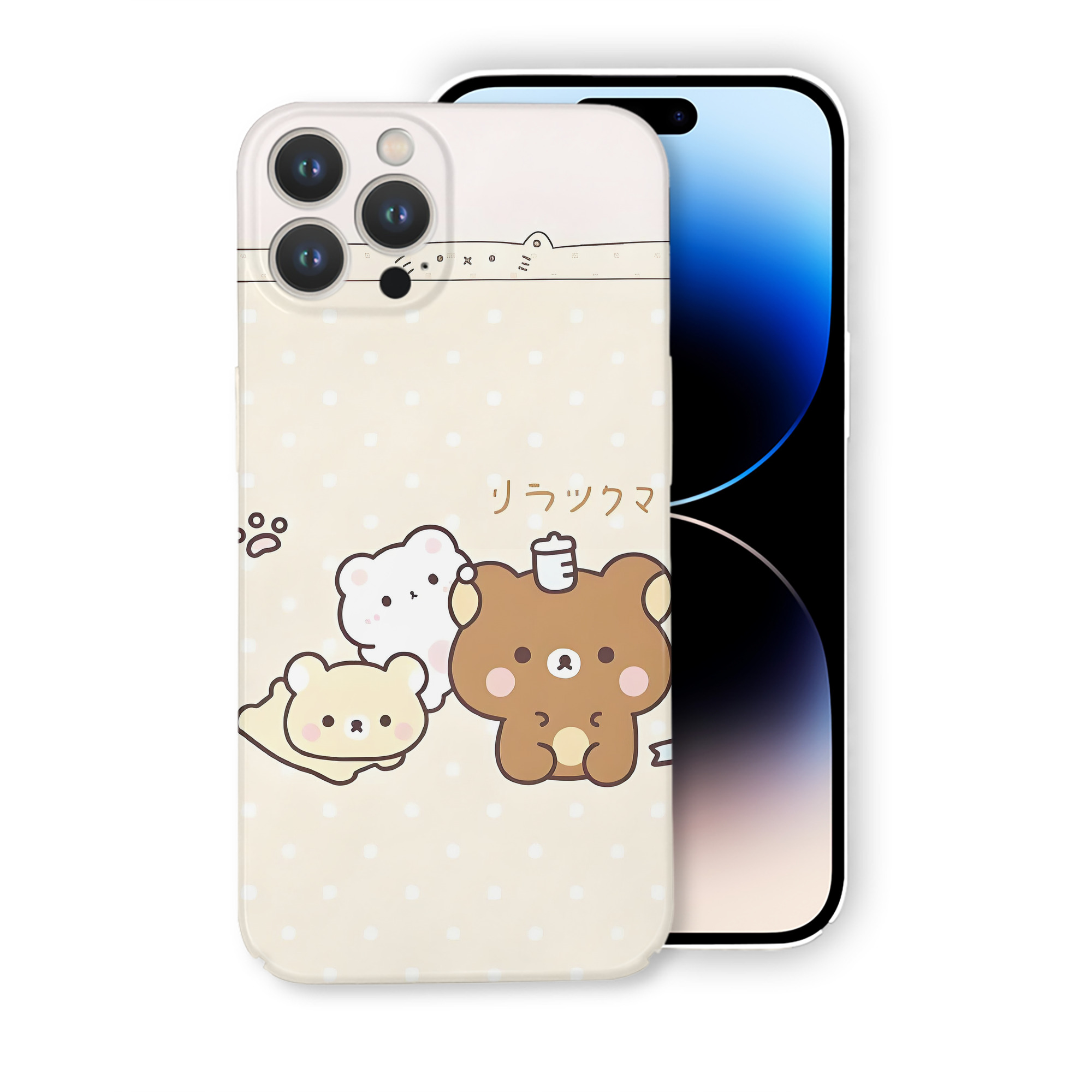 （画像用） リラックマ リラックマ キイロイトリ Rilakkuma Korilakkuma Kiiroitori 【iPhone 14シリーズ対応】ハードケース